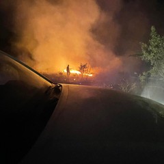 Incendio in agro di Minervino Murge