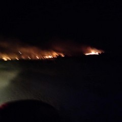 Incendio in agro di Minervino Murge