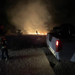 Incendio in agro di Minervino Murge