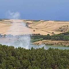 Minervino Murge, incendio al bosco Cornutiello