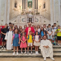 La benedizione degli zainetti nelle parrocchie di Minervino Murge