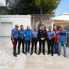 Passaggio di consegne tra il Cap. Montalto (sx) ed il collega Savastano