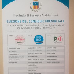 candidati alle elezioni provinciali