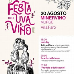 Tra prodotti locali e territorio: in arrivo a Minervino la Festa dell'Uva e del Vino