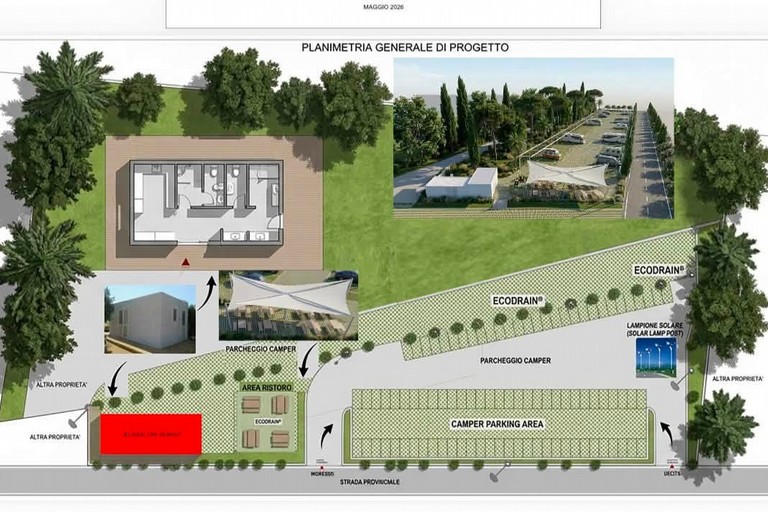 Planimetria del nuovo progetto per Minervino Murge