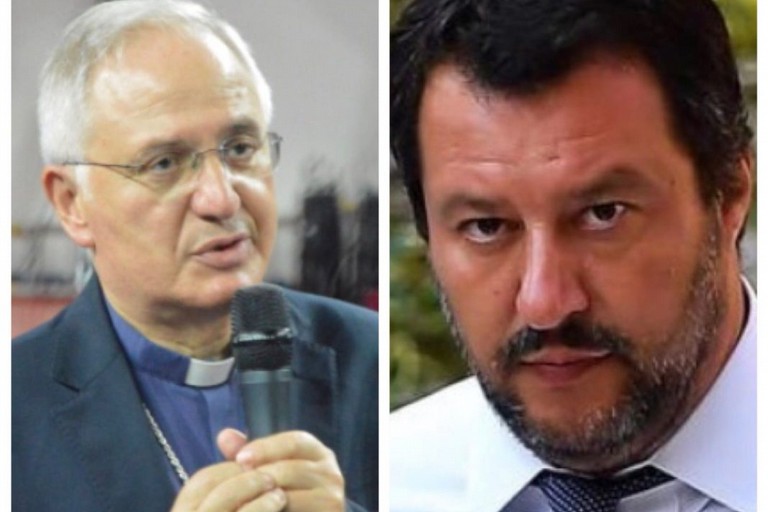 Mons. Mansi e Matteo Salvini