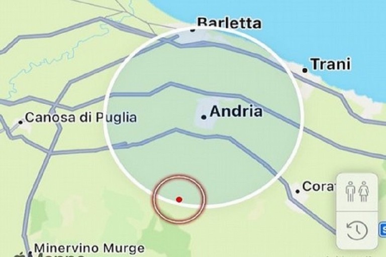 Lieve scossa di terremoto con epicentro vicino a Minervino