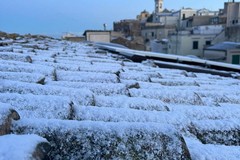 Prima neve dell'anno a Minervino Murge