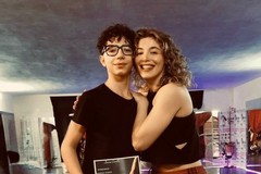 Il giovane Giovanni Di Tonno della Voilà Dance Center ASD con la ballerina Serena Carella di Amici
