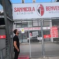Gaetano Castrovilli ritorna in Puglia e fa visita allo stadio San Nicola