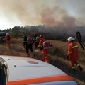 Incendio in territorio di Minervino, 150 ettari distrutti