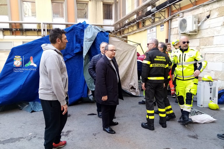 Tende pre-triage a Bisceglie