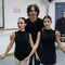 Le allieve della Voilà Dance Center accanto a Kledi Kadiu, Carlos Diaz Gandia e Dorian Grori