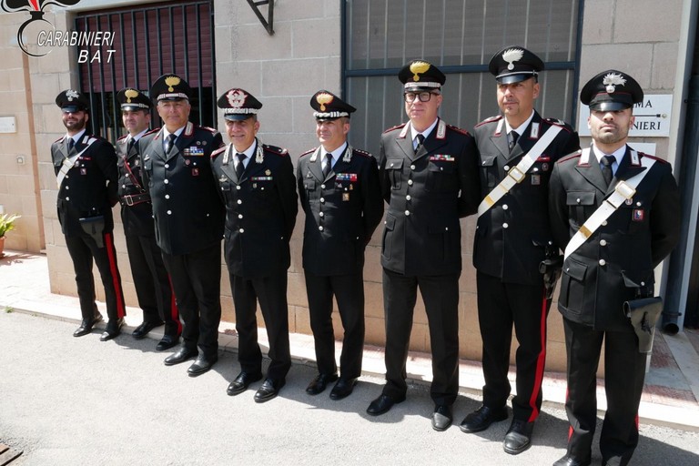 Il Generale Del Monaco in visita alla Stazione Carabinieri di Minervino Murge
