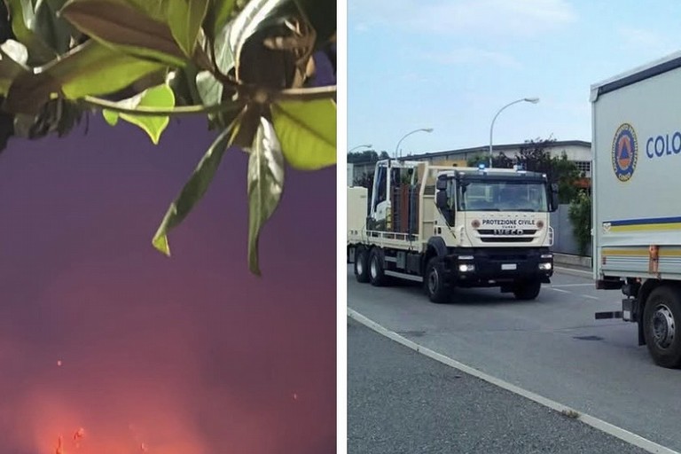 Incendio a Minervino