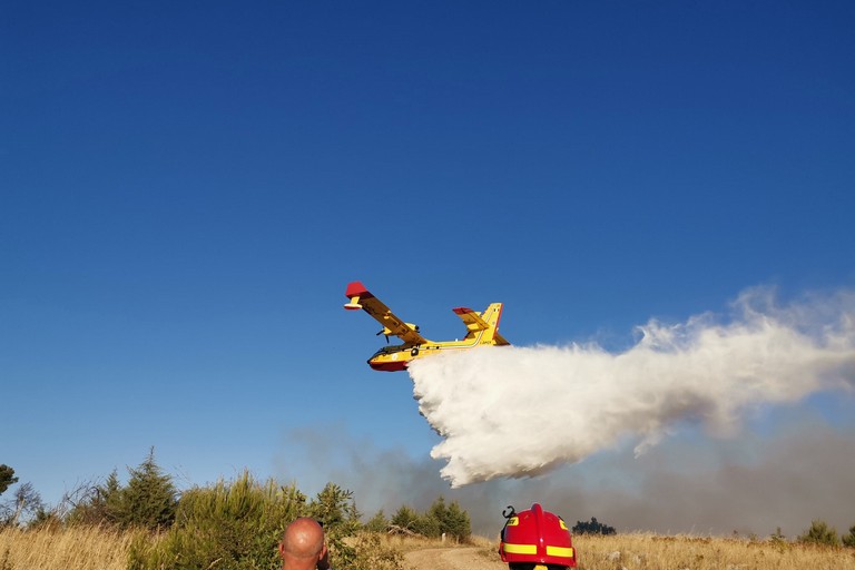 Incendio nel Bosco di Acquatetta