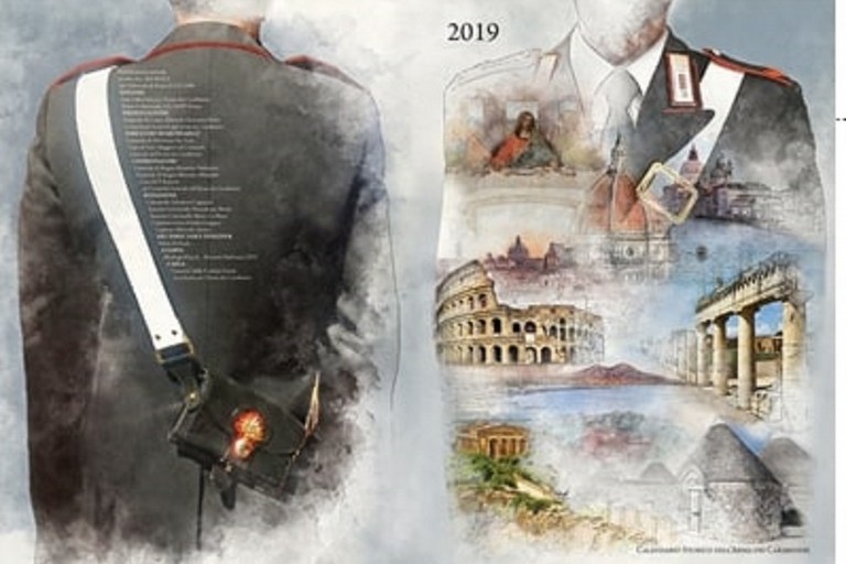 Calendario storico 2019 dell'Arma dei Carabinieri