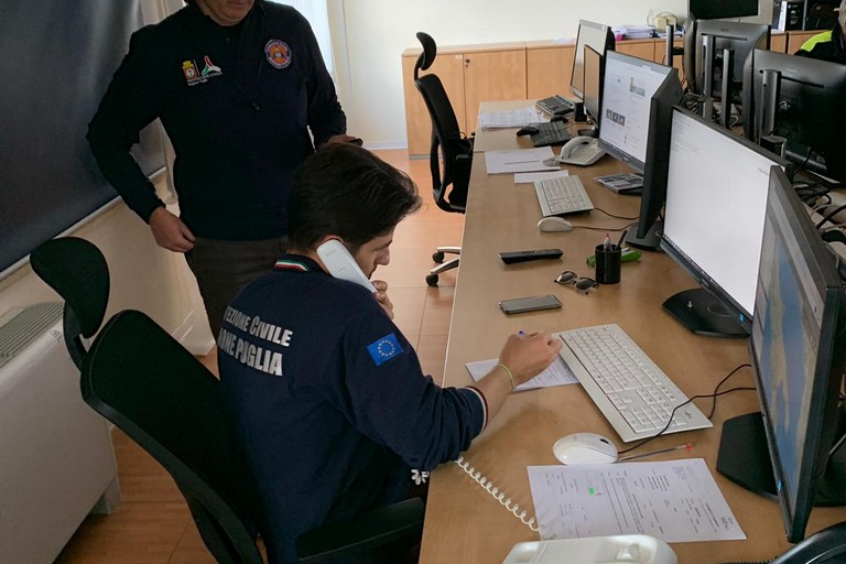 Sala operativa Protezione Civile